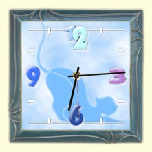 Wanduhr für Tierliebhaber