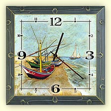 Wohnzimmer Wanduhr motiv Küste