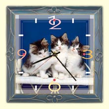 Wanduhr, Katzenmotiv